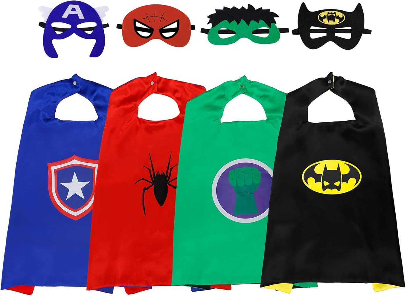 Superhero Capes for Kids,Hero Capes and Masks Fit for 4-12years old boy and girls Dress up and Ho... | Amazon (US)