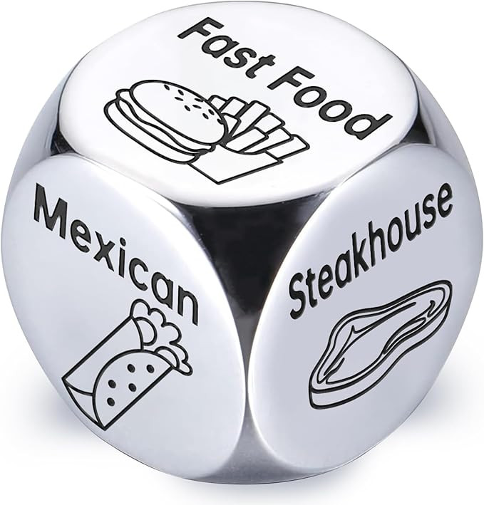 Stocking Stuffers for Men Women Adults: Steel Food Decision Dice Funny Gifts for Him Her Couple G... | Amazon (US)