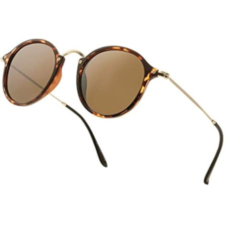 SOJOS Retro Round Polarized Sunglasses for Women Men Classic Vintage Sunnies SJ2069 | Amazon (US)
