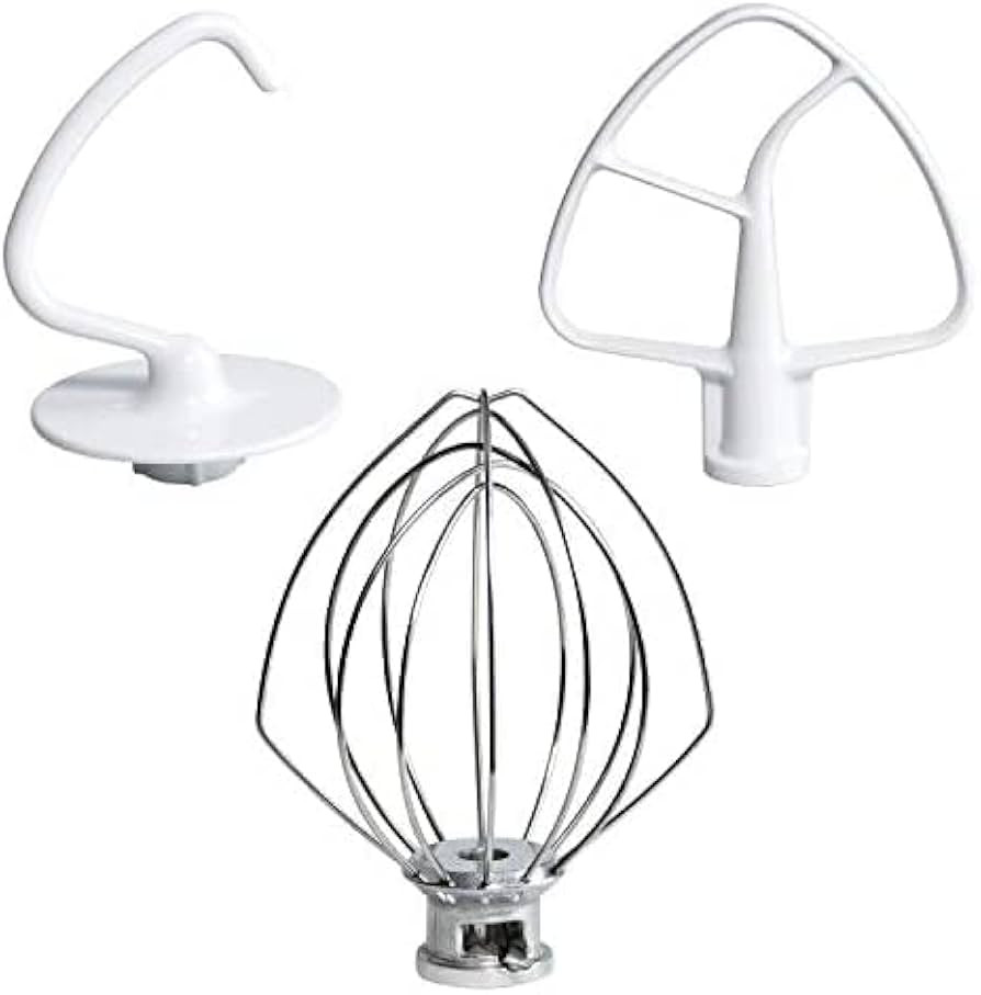 Funmit Mixers Accessories K45WW Wire Whip K45DH Dough Hook K45B Coated Flat Blade Paddle with Scr... | Amazon (US)