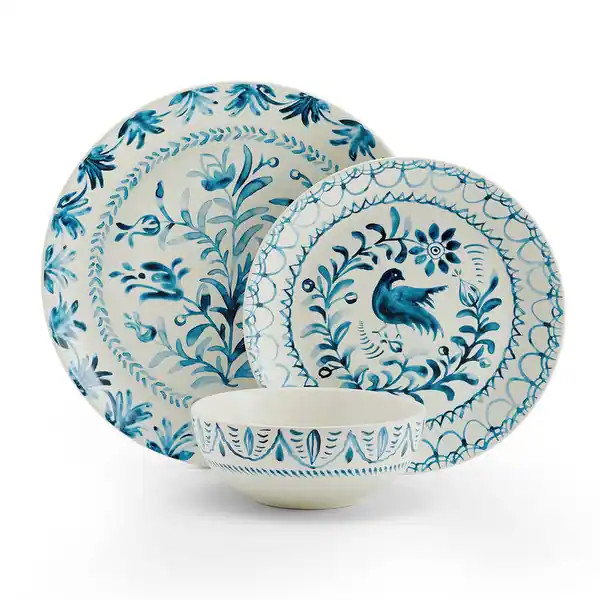 Fitz and Floyd Sicily Blue Dinnerware 12Pc Set | Bed Bath & Beyond