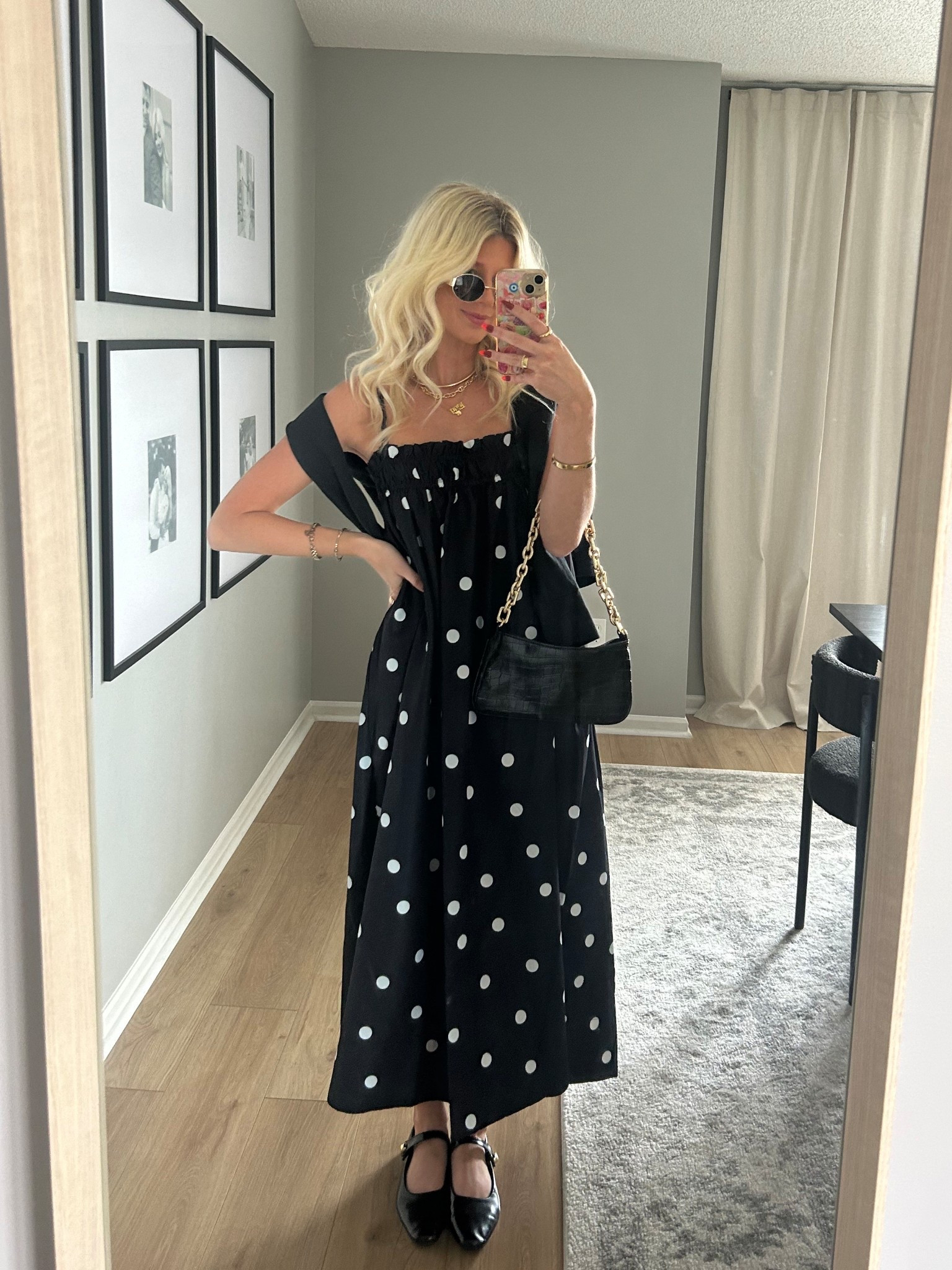 Loving polka dots! Wearing size small in this stunning maxi dress! 

#LTKootd #LTKSeasonal #LTKFindsUnder50