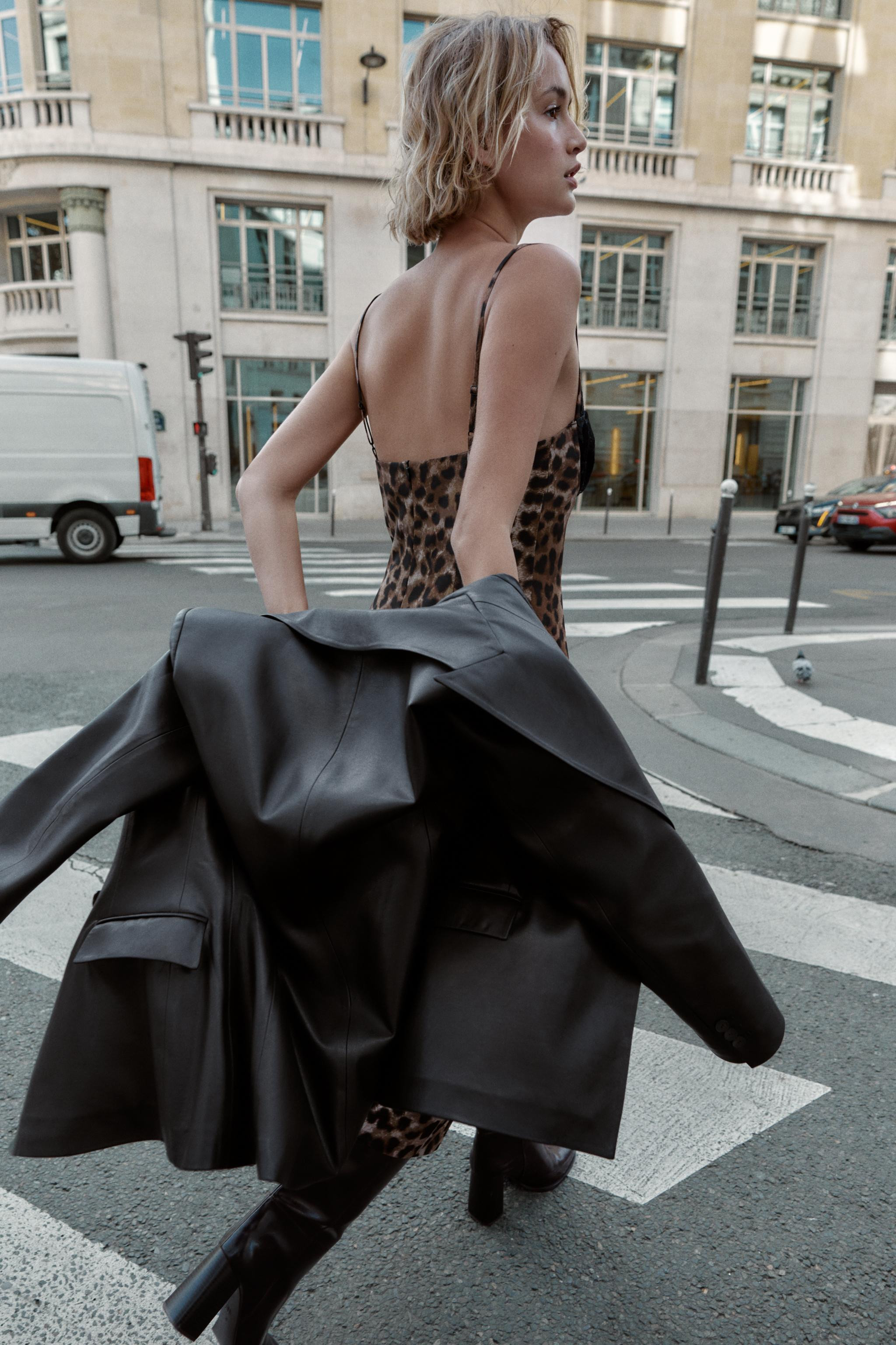 ANIMAL PRINT LACE MIDI DRESS | Zara US