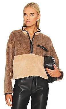 ANINE BING Royce Pullover in Brown & Camel from Revolve.com | Revolve Clothing (Global)