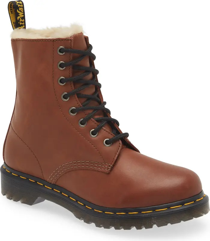 Dr. Martens 1460 Serena Faux Fur Lined Leather Boot (Women) | Nordstromrack | Nordstrom Rack