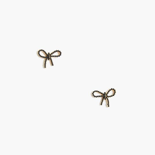 Factory: Pearl Bow Stud Earrings For Women | J.Crew Factory