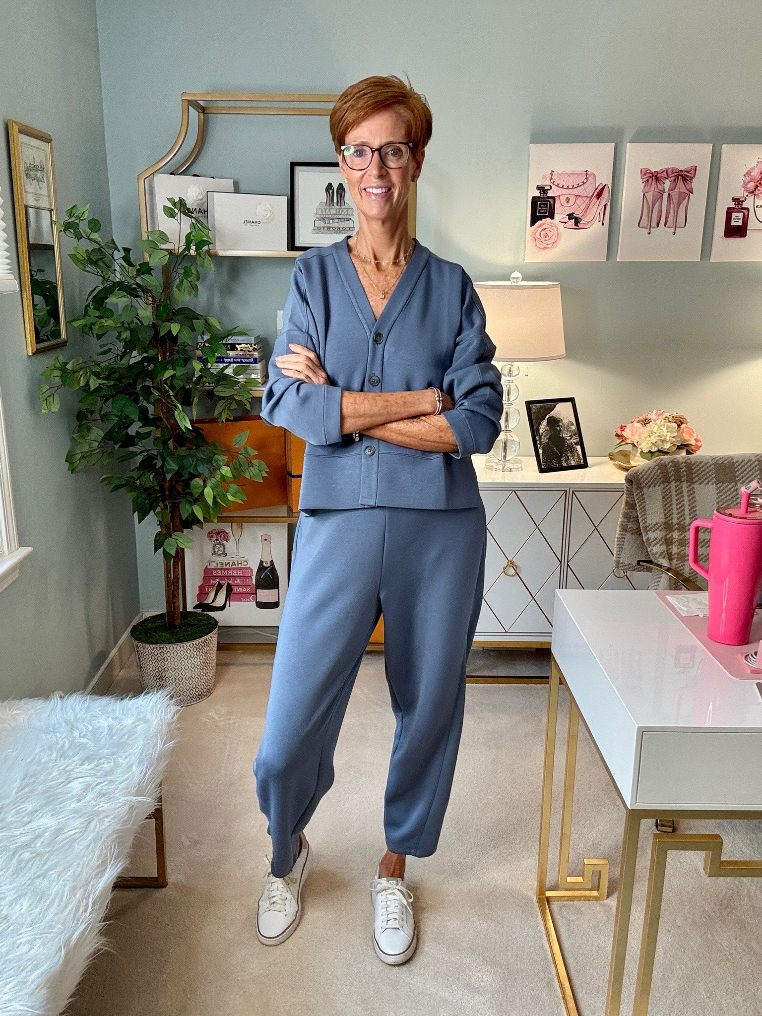 @Spanx 
Spanx AirEssentials 
Top medium
Bottom medium tall

#LTKootd #LTKOver40 #LTKTall