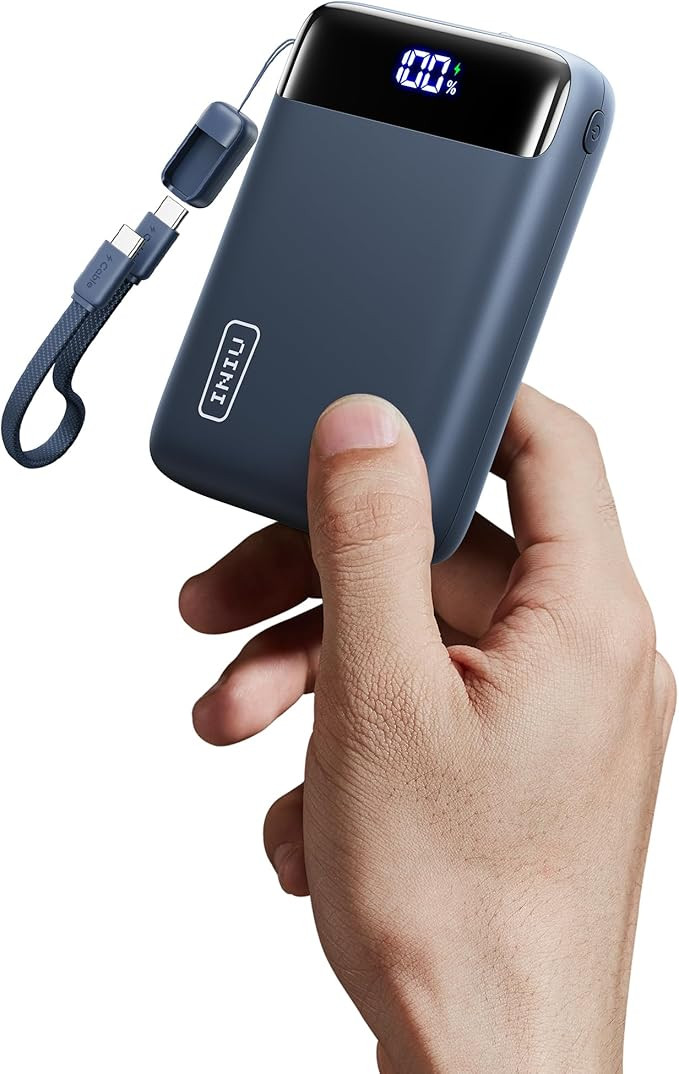 INIU Smallest 20000mAh Power Bank, 22.5W PD Fast Charging Portable Charger with USB-C Cable, Flig... | Amazon (US)
