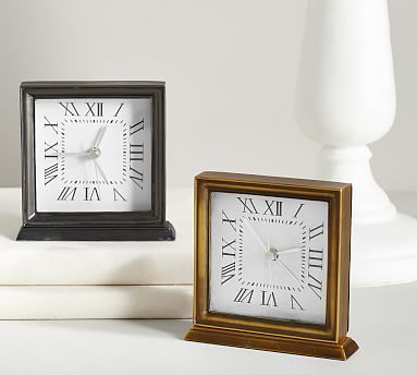 Grayson Square Desktop Clock | Pottery Barn (US)