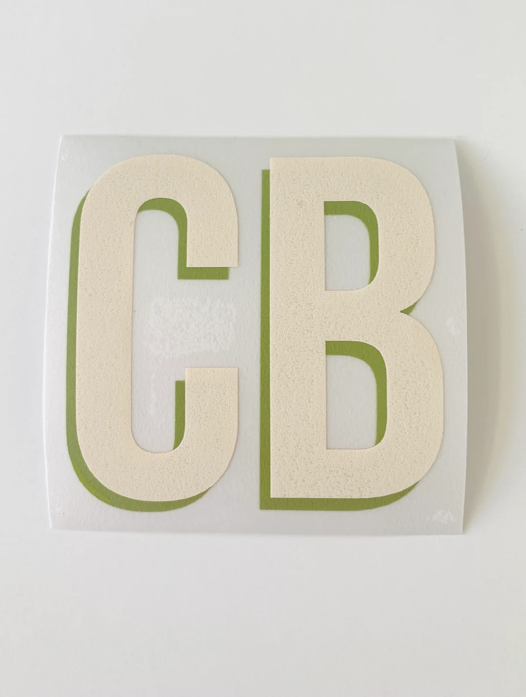 2 Letter Double Layer Vinyl Monogram Decal Sticker - Thick Letters | Shadow Monogram | Yeti Cell ... | Etsy (US)