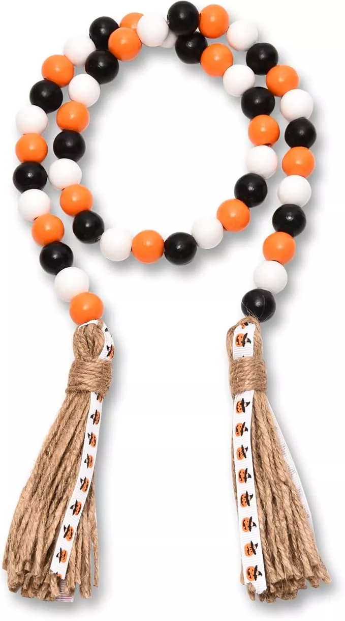 Halloween Wood Bead Garland with … curated on LTK