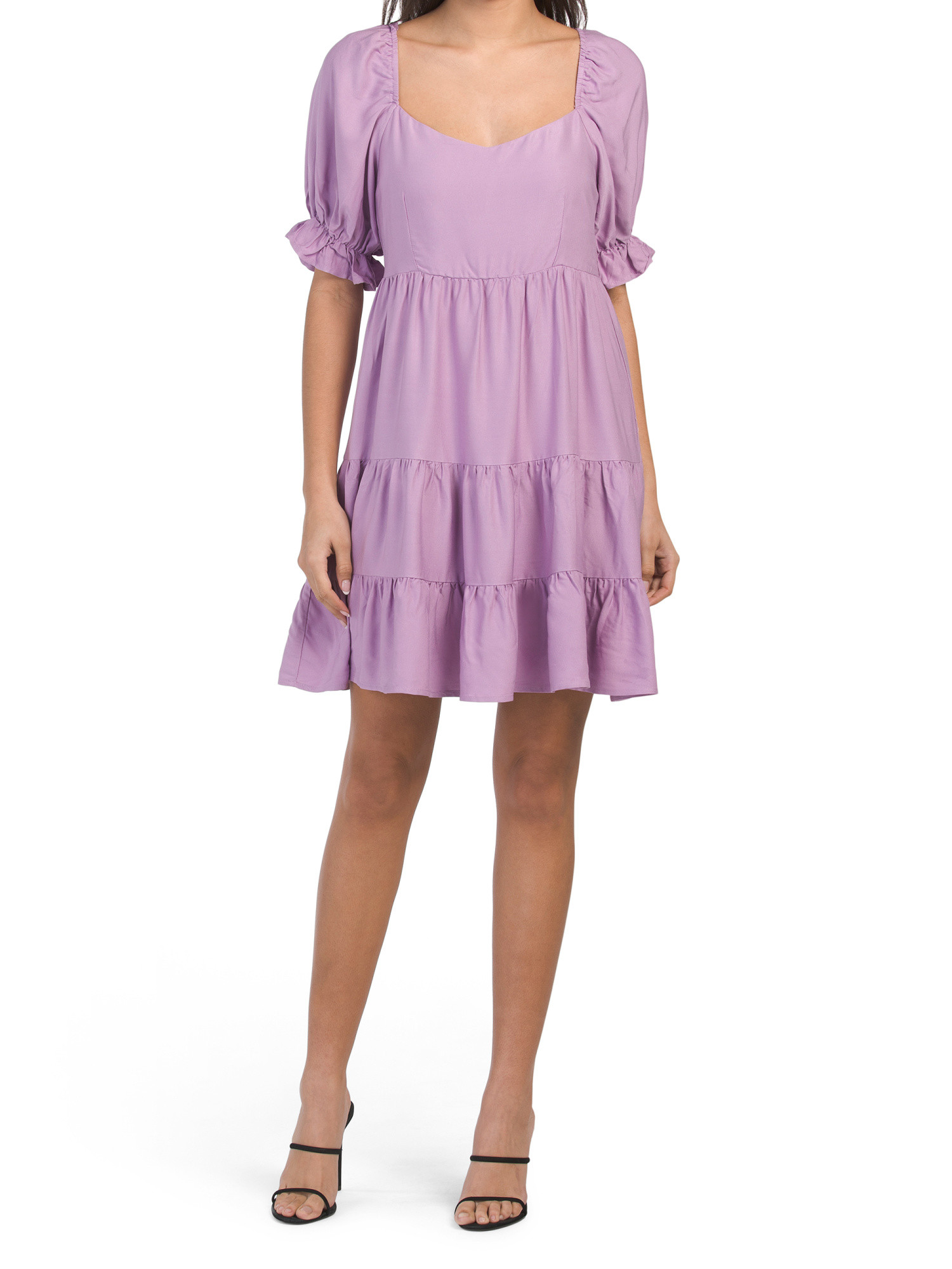 Ruffle Sleeve Tiered Dress | Casual Dresses  | Marshalls | Marshalls