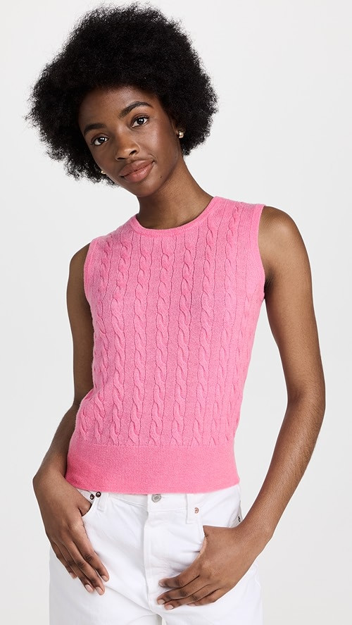 Mini Cable Vest In Alpaca Blend | Shopbop