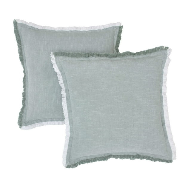 Better Homes & Gardens 20" x 20" Green Cotton Decorative Pillows (2 Count) - Walmart.com | Walmart (US)
