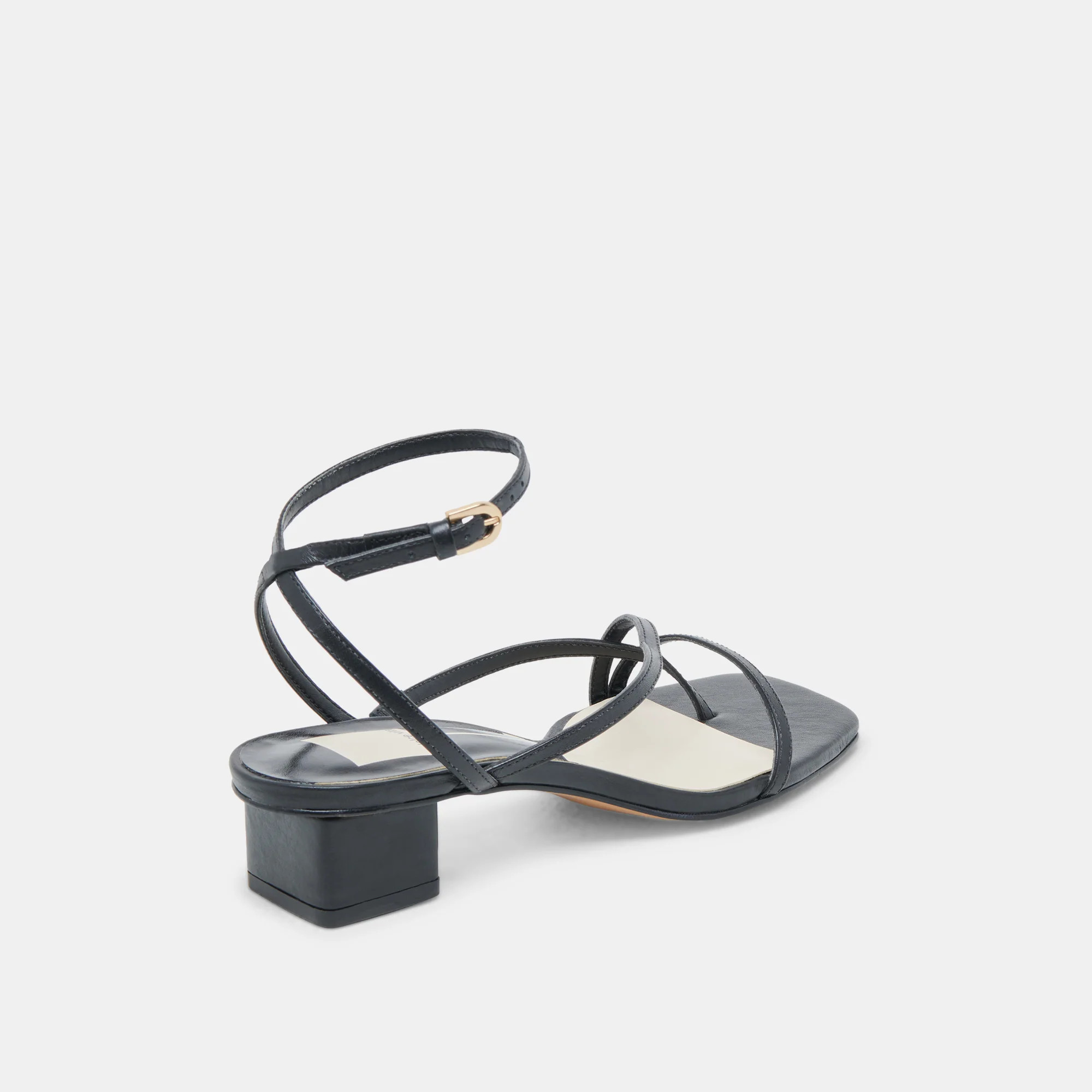 Karlos Wide Sandals Black Leather | DolceVita.com