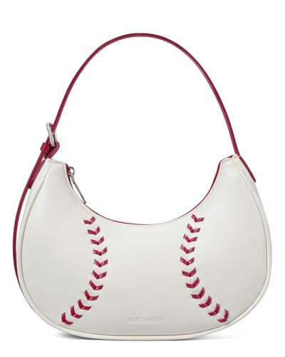 BOSTANTEN Baseball Shoulder Purses for Sport Mom Trendy Small Hobo Bag Vegan Leather Women Handbags for Daily Events | Amazon (US)