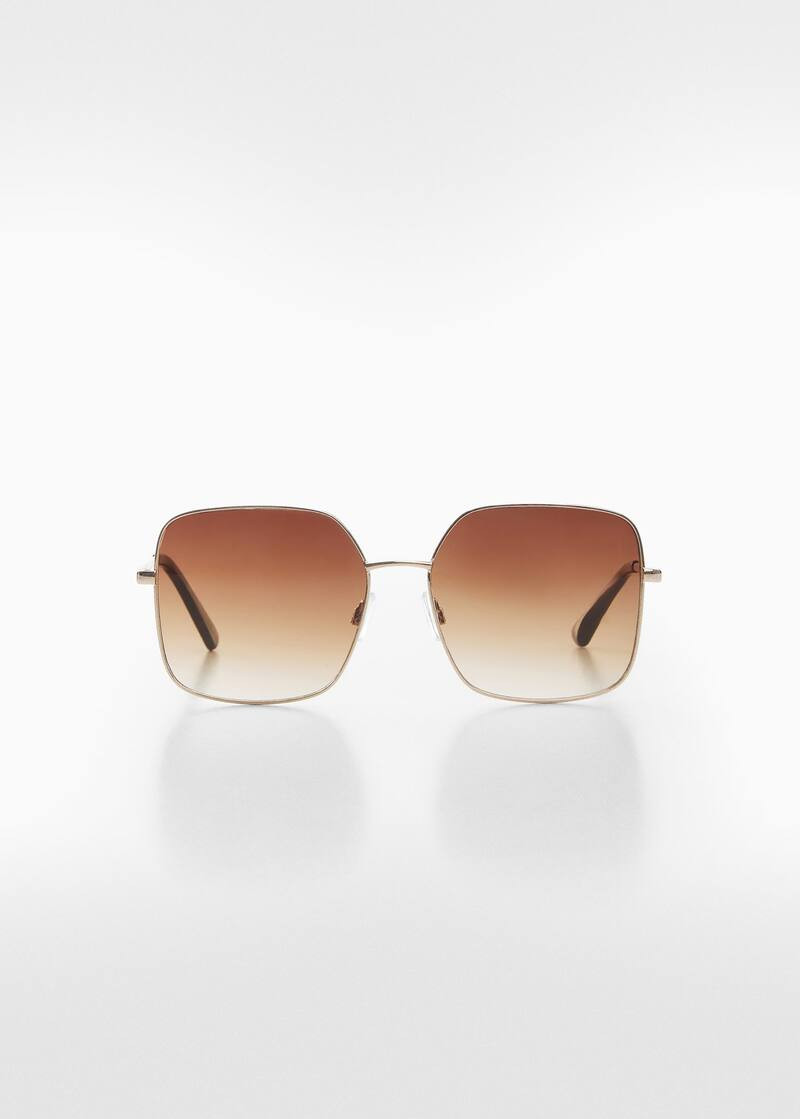 Square metallic frame sunglasses -  Women | Mango USA | MANGO (US)