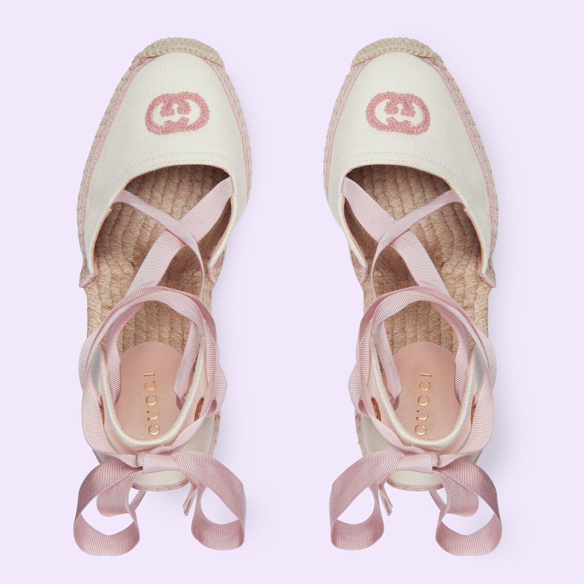 Women's espadrille with ribbon tie | Gucci (CA)