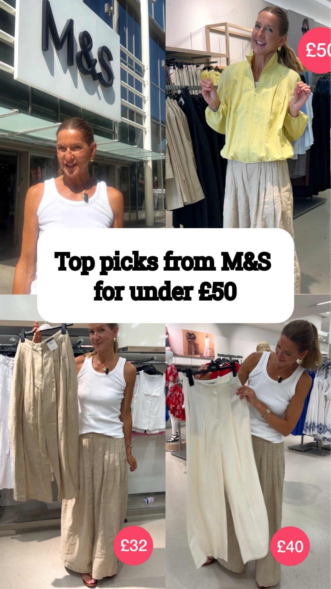 Proof that you don’t need millions to have great style over summer - here are my top picks for £50 and under at Marks and Spencer (M&S)

#LTKsummer #LTKuk #LTKstyletip