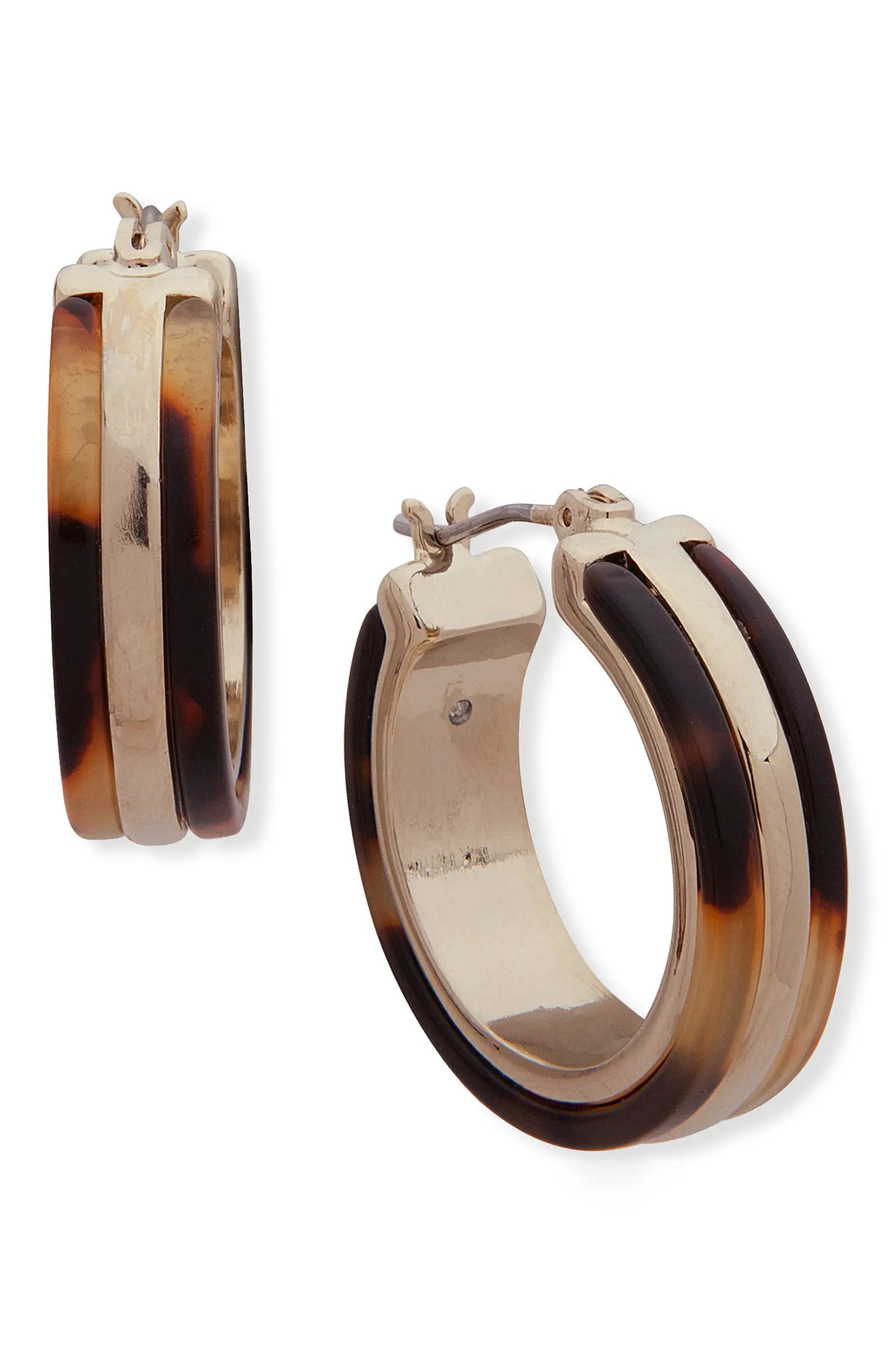 Stripe Tortoise Pattern Hoop Earrings (Women) | Nordstrom | Nordstrom