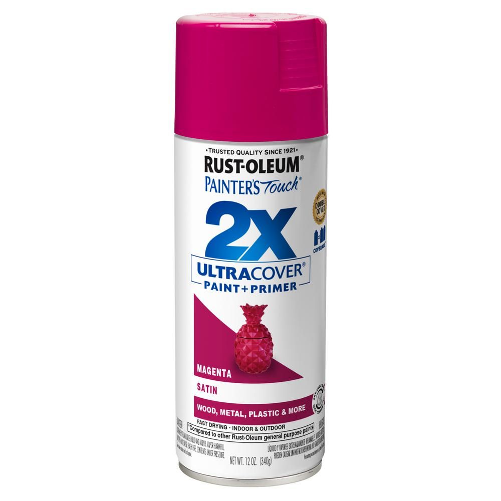 12 oz. Satin Magenta General Purpose Spray Paint | The Home Depot