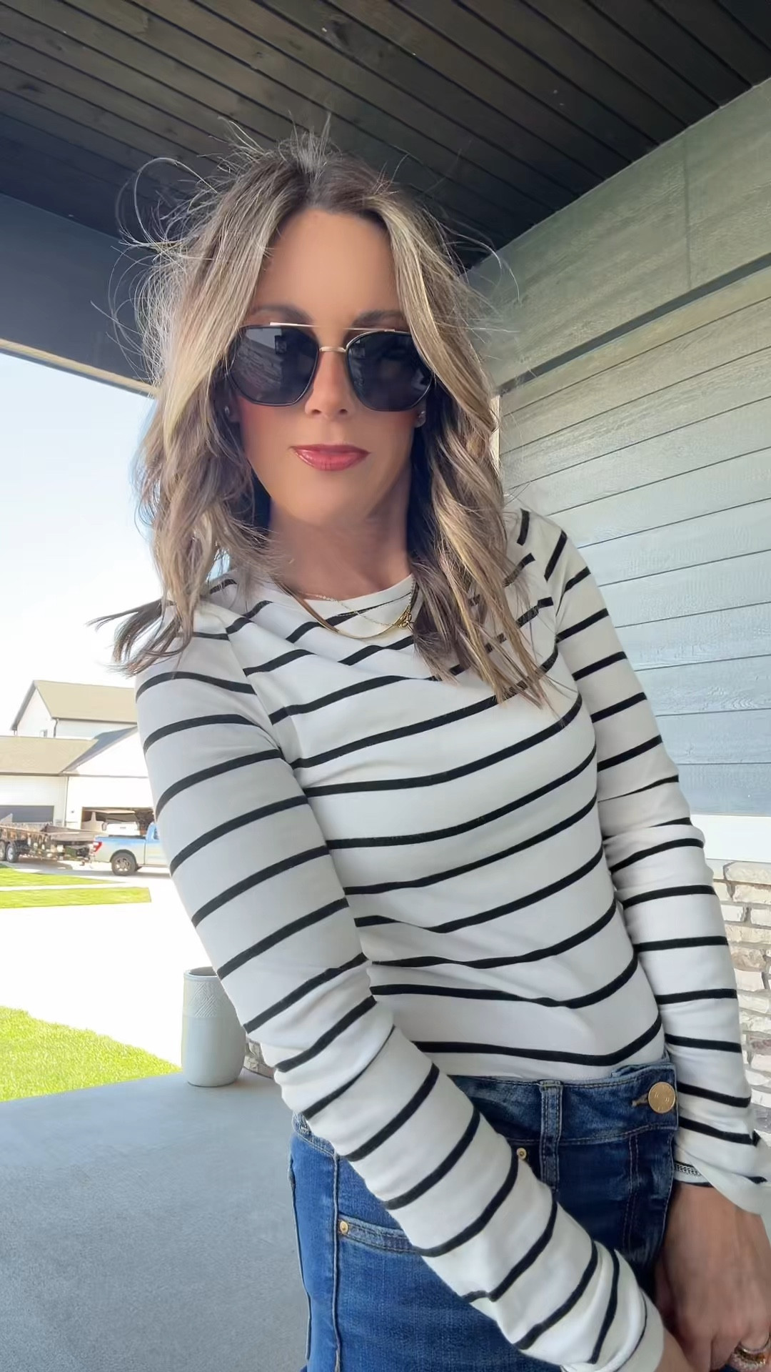 What I wore for a casual night out as a 43 year old mom of 2 
A cute basic tee + a cute pair of jeans + a cute sandal! Throw on some fun sunnies & a pop of LV and you are set! 

#LTKootd #LTKOver40 #LTKMothersDay