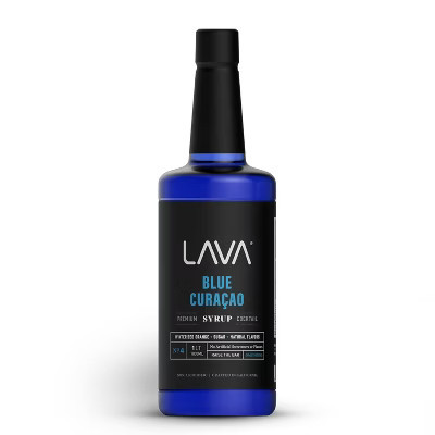 LAVA Premium Blue Curacao Syrup, Made with 100% Sugar, Orange Extract, Non-Alcoholic, No Artificial Sweeteners or Flavors 33.8oz (1-Liter) Bottle | Target