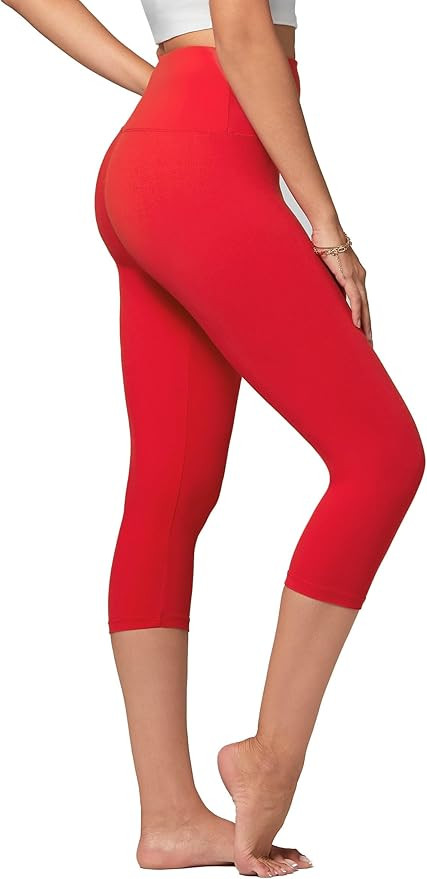 Conceited High Waisted Ultra Soft Leggings for Women - Full Length, Capri Length and Biker Shorts... | Amazon (US)