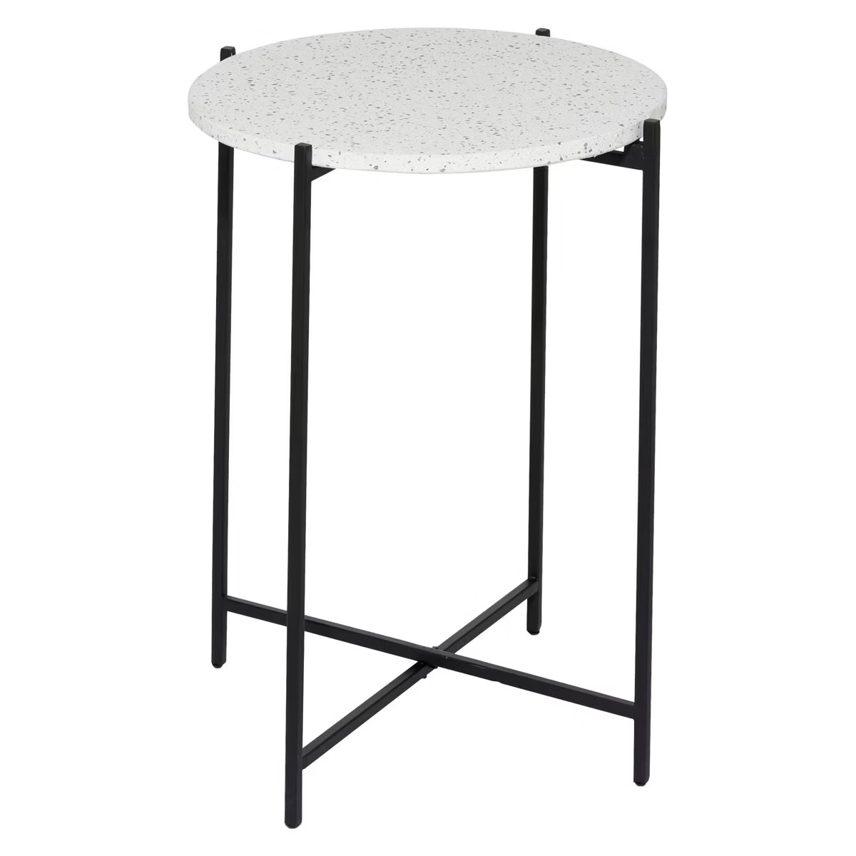 Contemporary Terrazzo Accent Table White - Olivia & May | Target