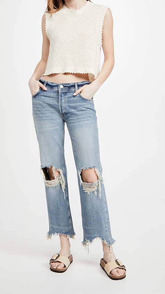 Free People Maggie Mid Rise Straight Jeans | SHOPBOP | Shopbop