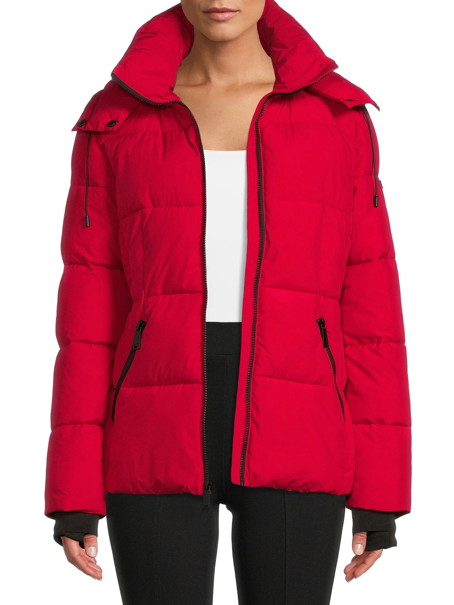 BCBG Paris Women's and Women's Plus Cloud Puffer Coat with Hood, Sizes S-3X | Walmart (US)