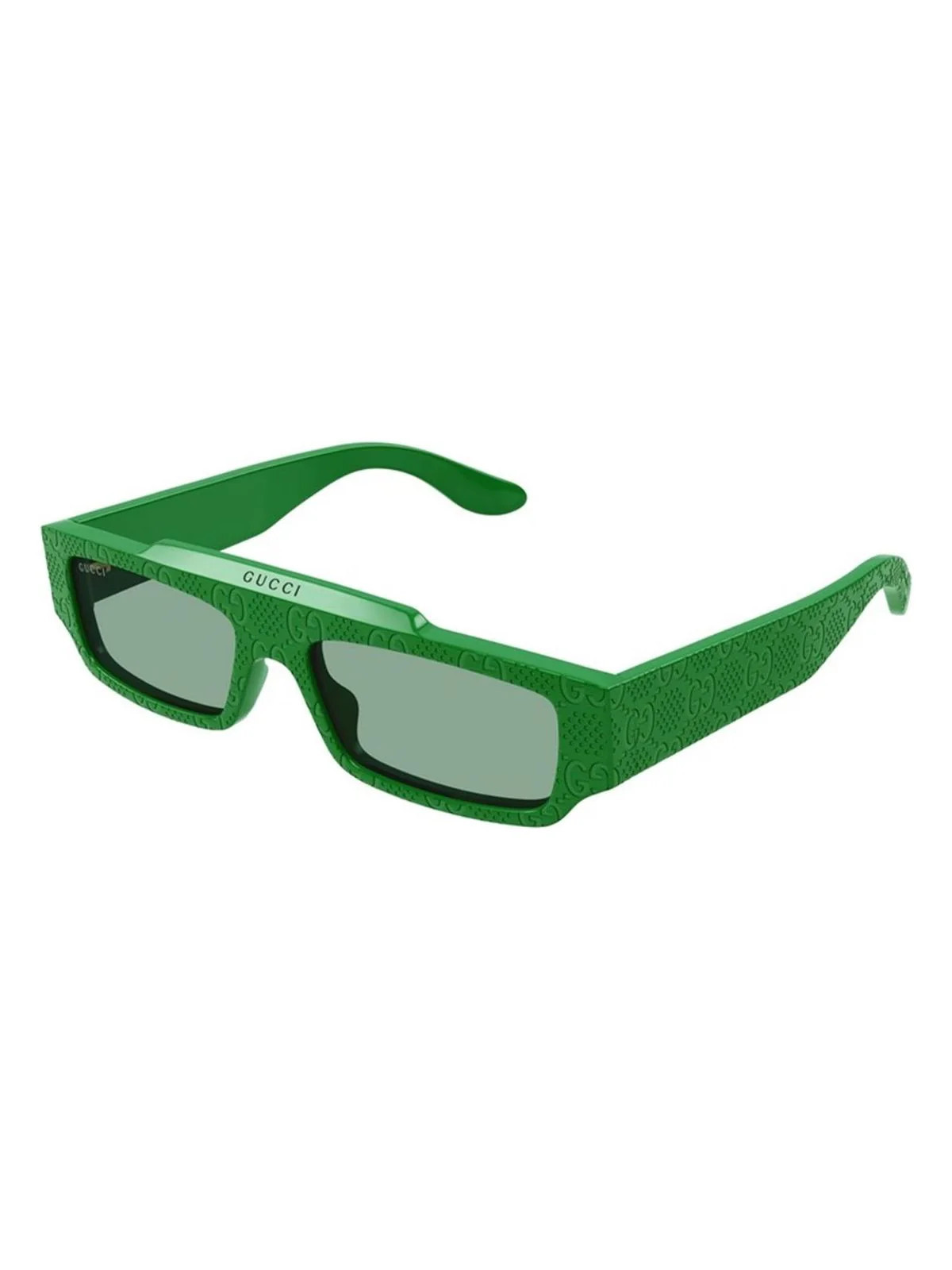 Men's Gucci Gg1592S 003 Sunglasses in Green | Size 55 | LOZURI
