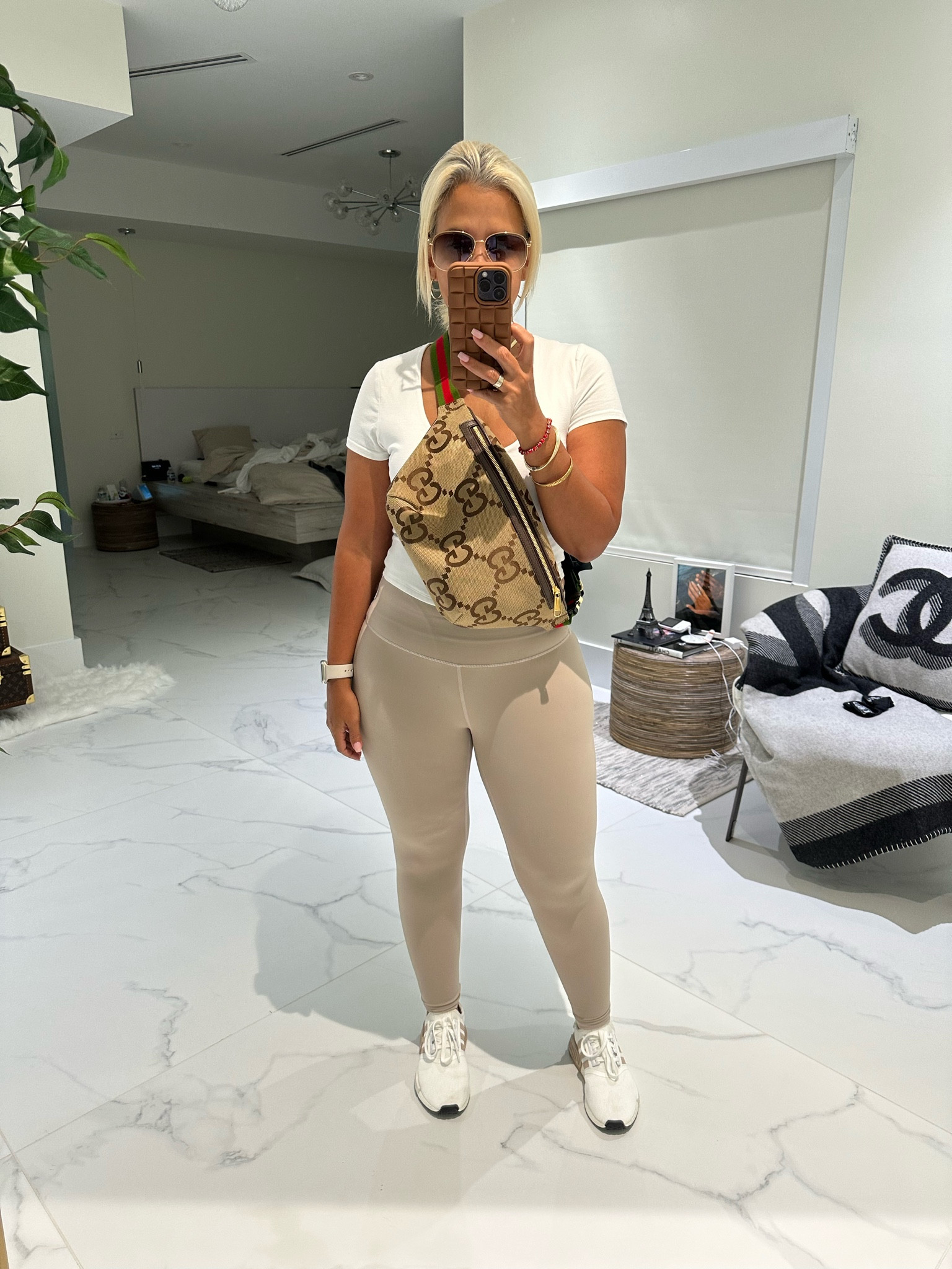 Lululemon align leggings, adidas sneakers, Gucci bumbag, Gucci sunglasses 

#LTKxNSale #LTKunder100 #LTKFind