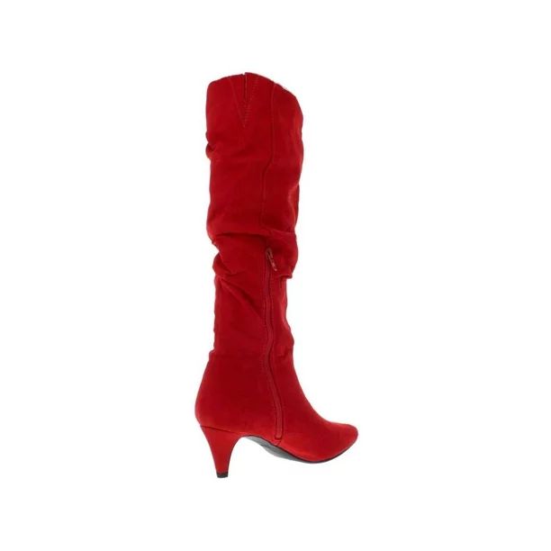 Bar III Womens Edina Fabric Pointed Toe Knee High Fashion Boots, Red, Size 9.0 - Walmart.com | Walmart (US)