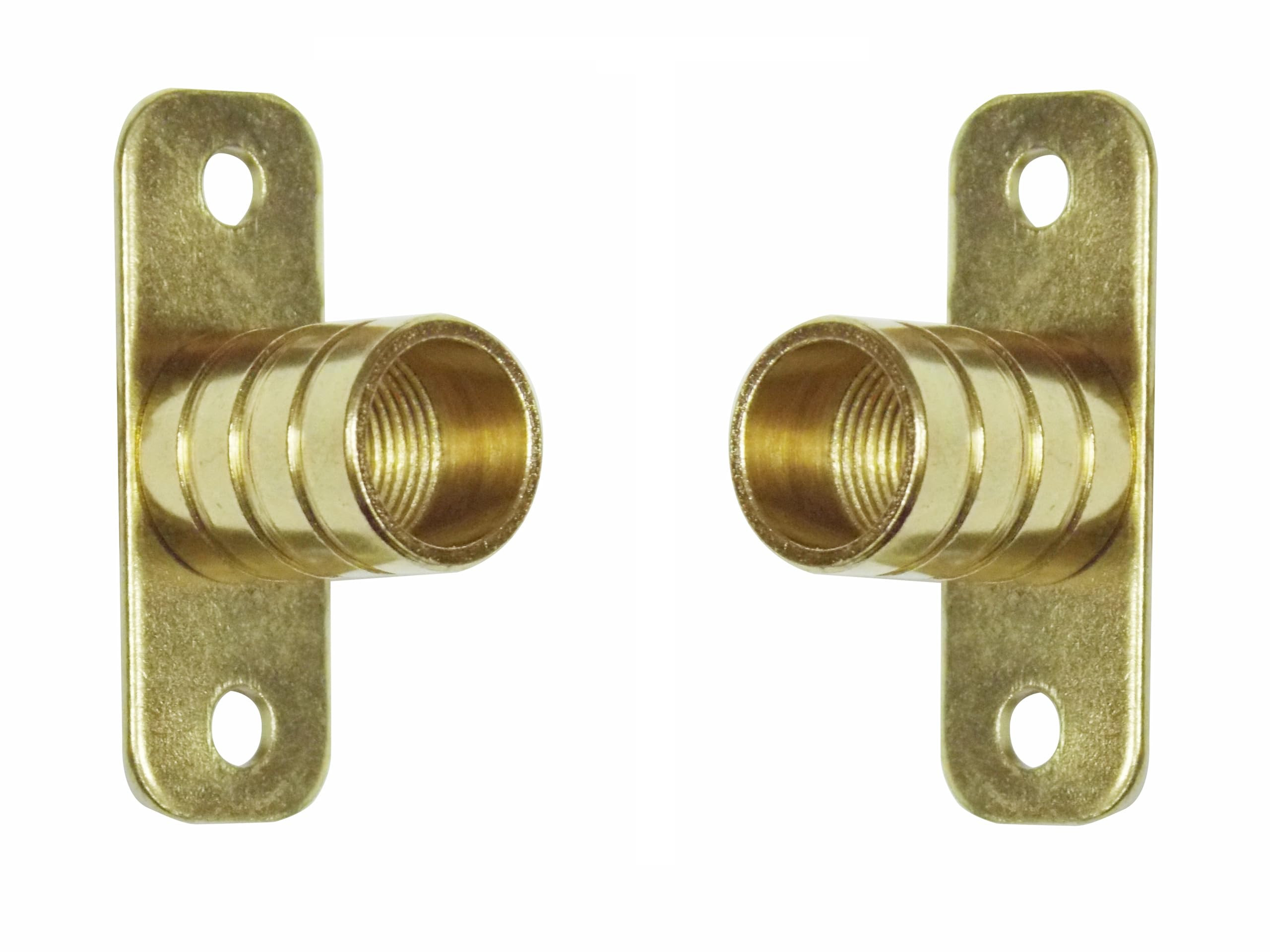 3/8" Rodding Inside Mount Rod Brackets - Brass Plated - One Pair | Amazon (US)