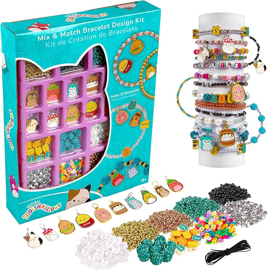 Fashion Angels Squishmallows Mix & Match Bracelet Design Kit​ - Makes 10 Bracelets - Includes 1... | Amazon (US)