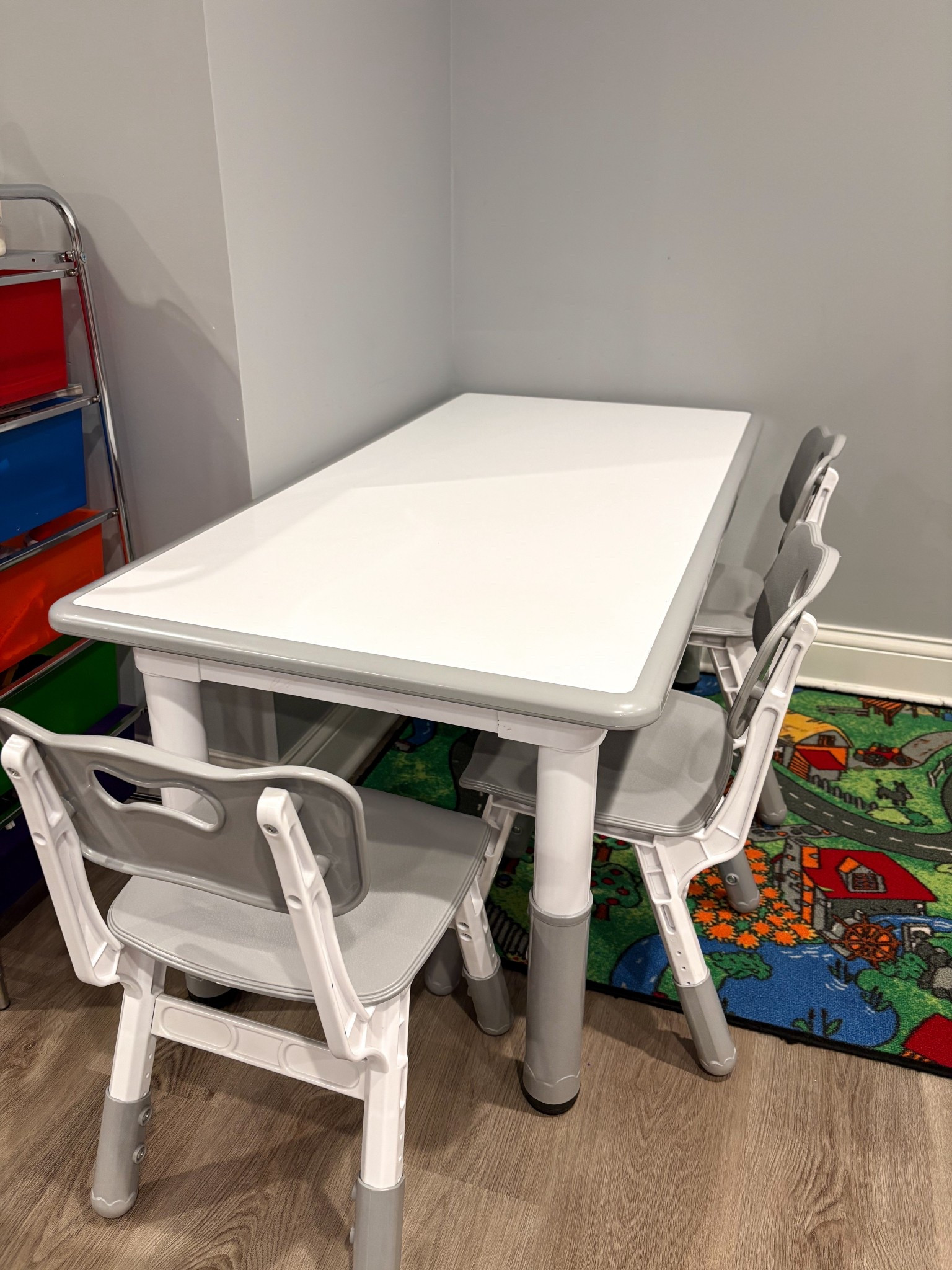 My favorite kids table features a writable, erasable surface, making it perfect for meals, drawing, and homework. The chairs are comfortable enough for adults to sit in and can be easily adjusted for height and tilt.

#LTKmomlife #LTKKids