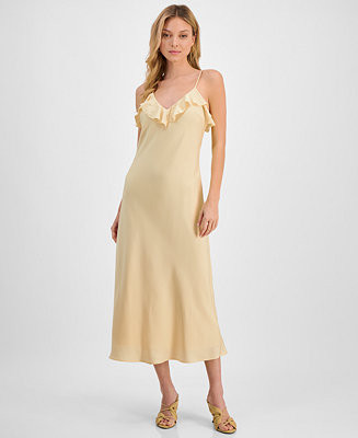 Women's Sienna Ruffled Slip Dress | Macy's