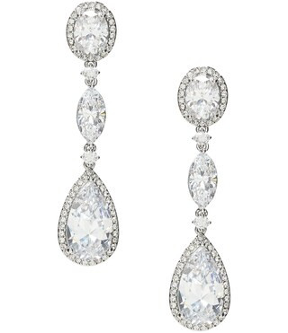 Nadri Oval Cubic Zirconia Crystal Drop Earrings | Dillard's | Dillard's