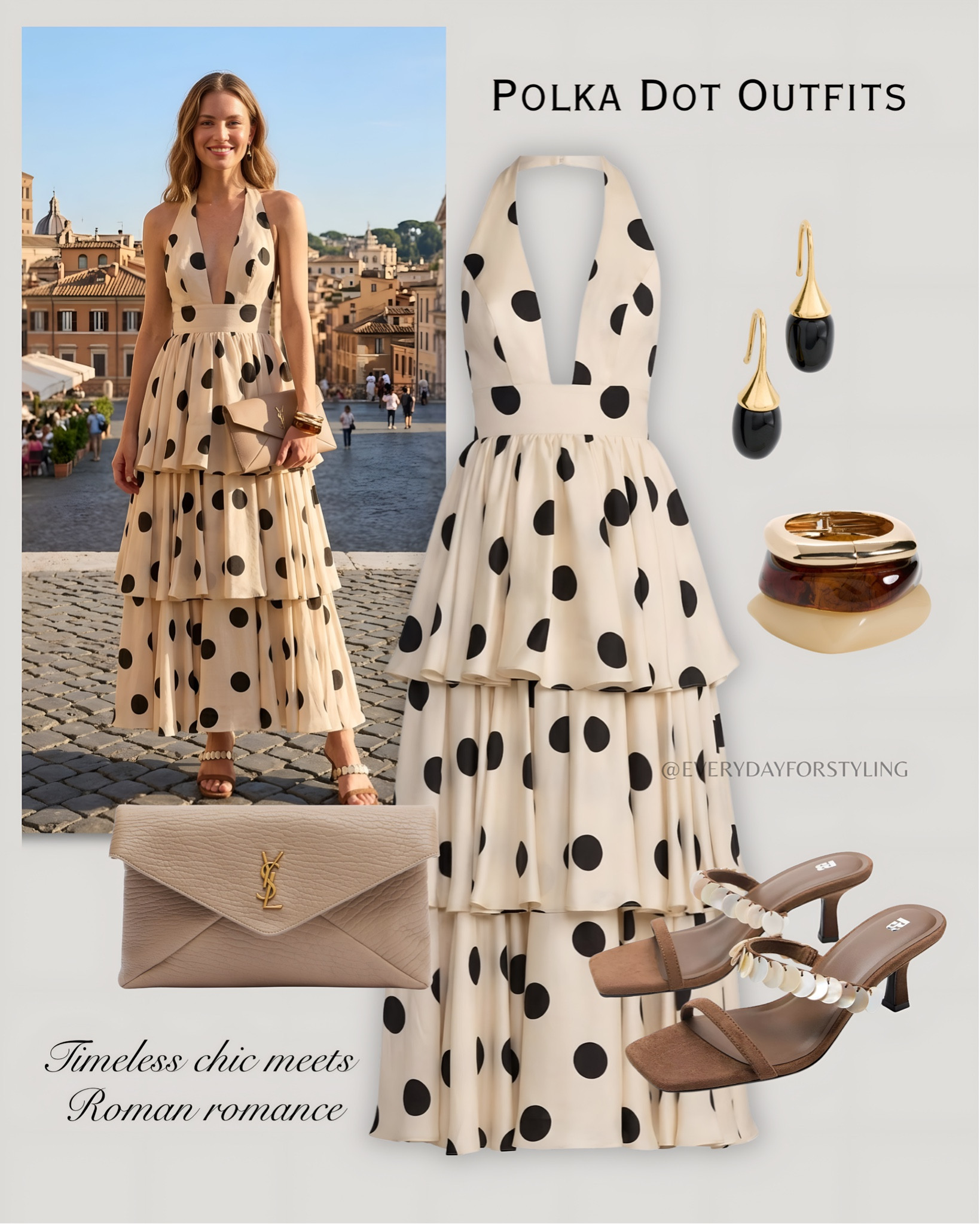 Soft Roman holiday vibes in the dreamiest polka dot dress 🤎

polka dot outfits, classy summer outfits, old money aesthetic, elegant outfit ideas, Parisian style outfits, quiet luxury fashion, monochrome outfit inspo, chic vacation outfits, rich girl style, European summer fashion, black and white outfits, feminine classy style, timeless fashion pieces, elevated basics outfit, stylish summer looks, trendy polka dots, effortless chic outfits, minimal luxury style, sophisticated outfit inspo, fashion girl aestheti, everydayforstyling 

#PolkaDotStyle, #QuietLuxuryFashion, #EuropeanSummerStyle, #ChicOutfitIdeas, #OldMoneyWardrobe  

#LTKTravel #LTKootd #LTKSeasonal