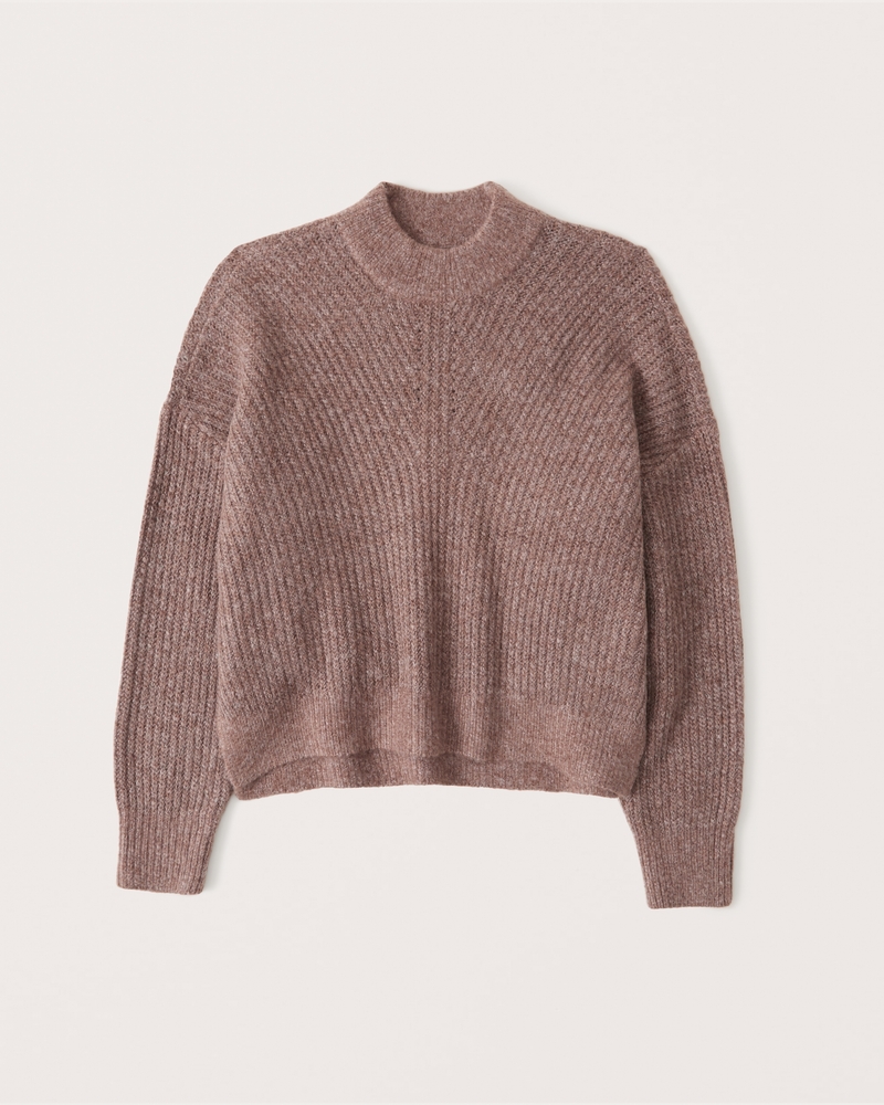 Cable Mockneck Sweater | Abercrombie & Fitch (US)