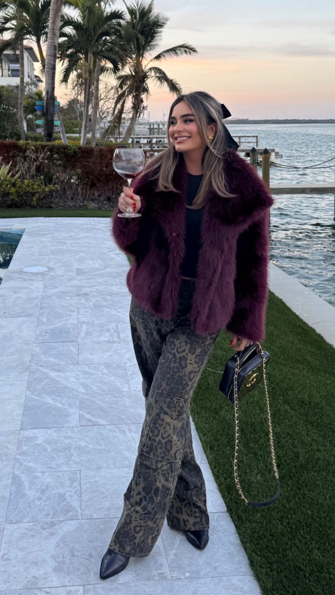 Leopard cargos and maroon fur coat for your last winter trip of the year 

#LTKSeasonal #LTKStyleTip #LTKTravel