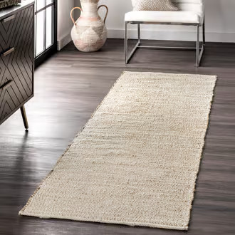 Rugs USA Natural Fawna Handwoven Jute-Blend rug - Casuals Runner 2' 6"" x 6' | Rugs USA