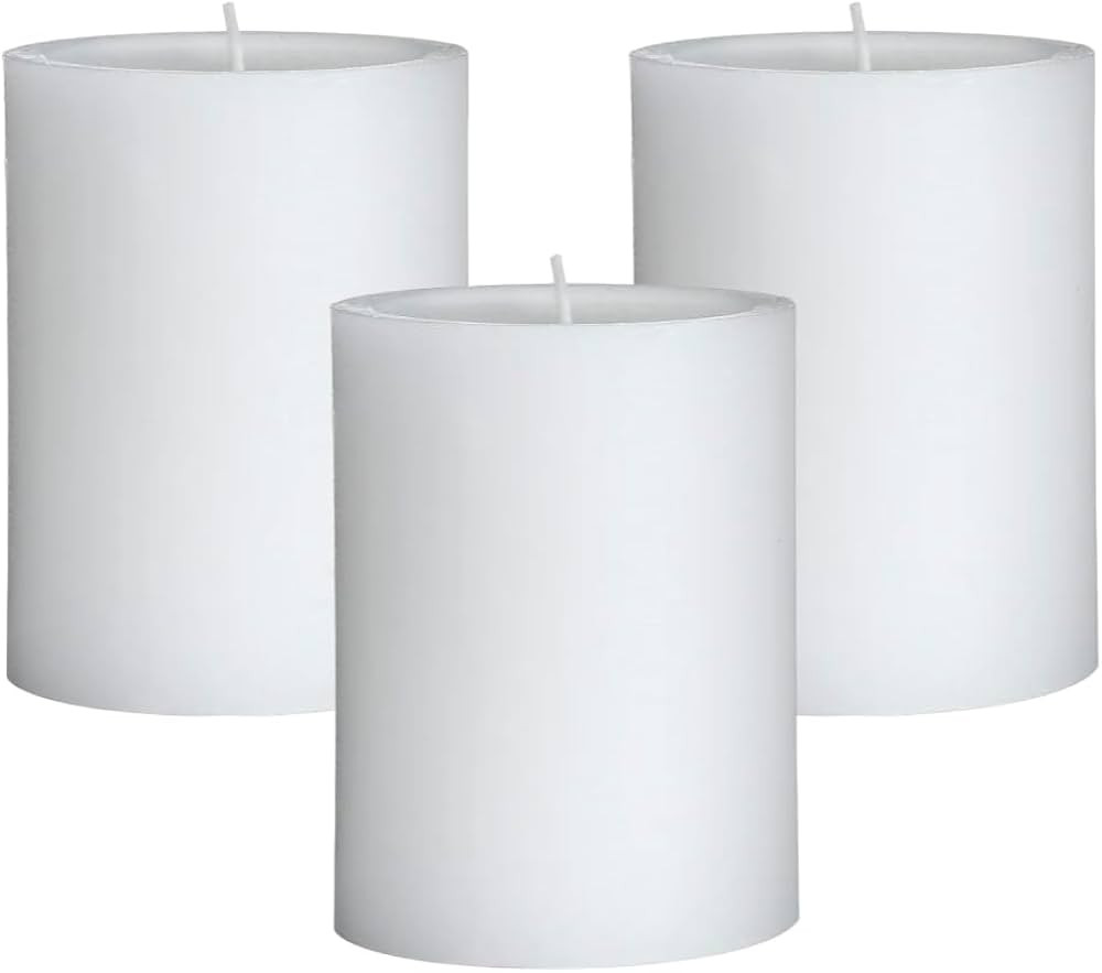 Mister Candle - 3 inch by 4 inch Tall Citronella Scented Pillar Candles (Set of 3) - Indoor & Out... | Amazon (US)