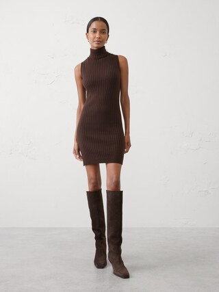 Ribbed Mini Sweater Dress | Banana Republic Factory
