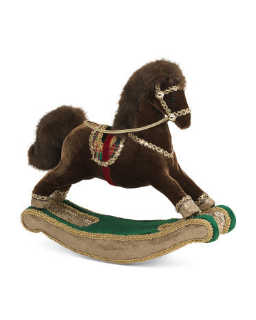 11.5X11X3 Rocking Horse Decor, Gold | TJ Maxx