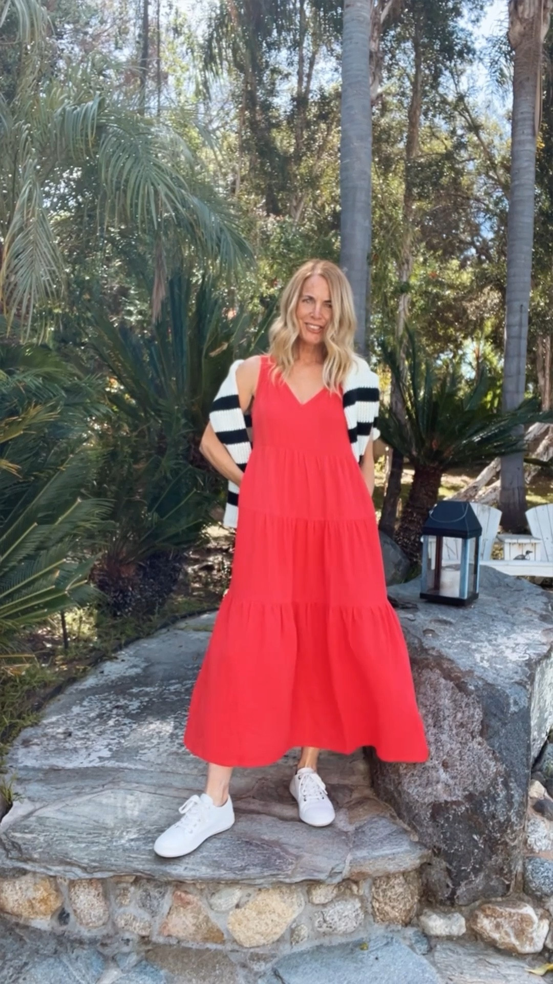 The perfect Spring Summer travel dress! Here it is in black and red! Perfect dress! I’m 5’4” wearing XS. It’s TTS.

#LTKtravel #LTKVideo #LTKover40