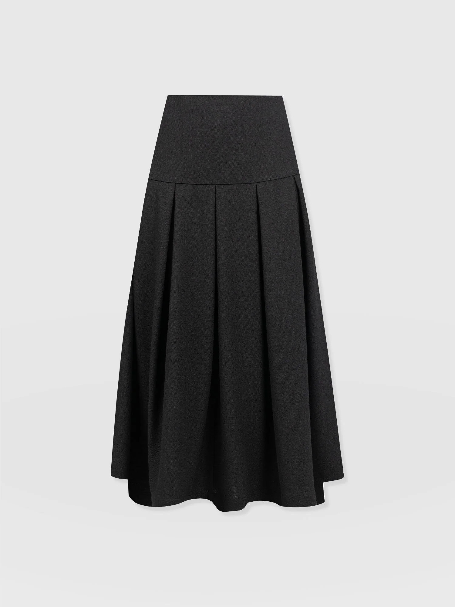 Everly Pleated Skirt - Black | Saint + Sofia