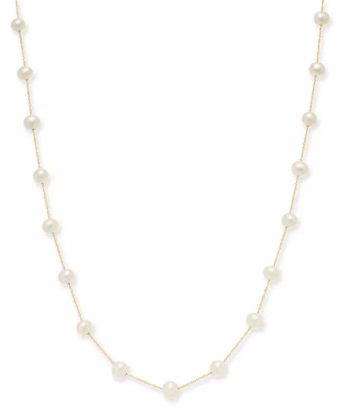 EFFY Collection EFFY® Cultured Freshwater Pearl Station 18 | Macy's