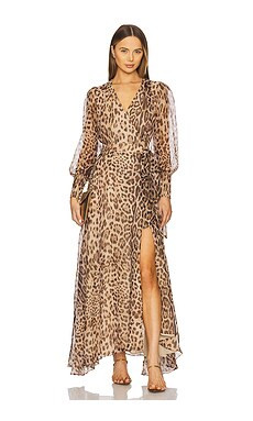 Bardot Lucianna Maxi Wrap Dress in Leopard from Revolve.com | Revolve Clothing (Global)